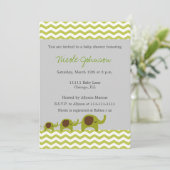 Chevron Elephants Kaart (Staand voorkant)