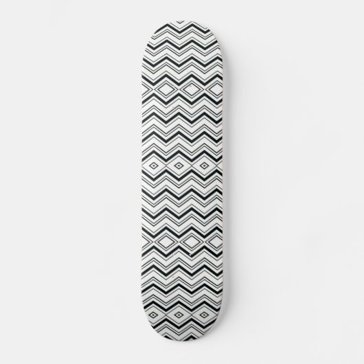Chevron en Diamonds Persoonlijk Skateboard (Voorkant)