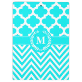 Chevron en Quatrefoil Klembord (Achterkant)
