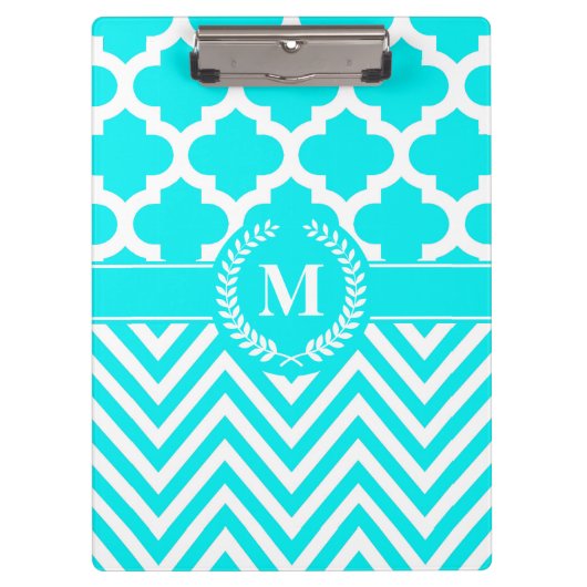Chevron en Quatrefoil Klembord (Voorkant)