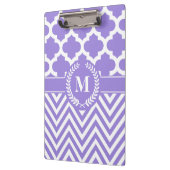Chevron en Quatrefoil Klembord (Links)