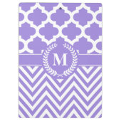 Chevron en Quatrefoil Klembord (Achterkant)