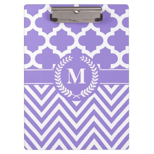 Chevron en Quatrefoil Klembord (Voorkant)