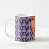 Chevron en roze vogel koffiemok (Links)