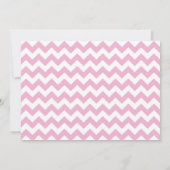 Chevron en Stippen Pendant Birthday Invitation Kaart (Achterkant)