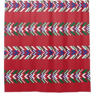 Chevron fair isle naadloze patroondesignallover; douchegordijn