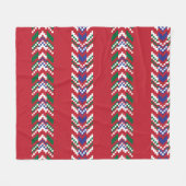 Chevron fair isle naadloze patroondesignallover; fleece deken (Voorkant (Horizontaal))