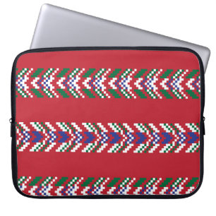 Chevron fair isle naadloze patroondesignallover; laptop sleeve