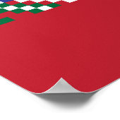 Chevron fair isle naadloze patroondesignallover; poster (Hoek)