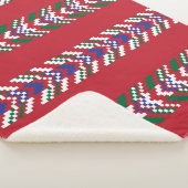 Chevron fair isle naadloze patroondesignallover; sherpa deken (3/4)