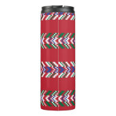 Chevron fair isle naadloze patroondesignallover; thermosbeker (Achterkant)