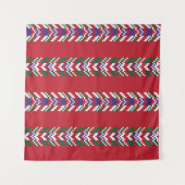 Chevron fair isle naadloze patroondesignallover; wandkleed (Voorkant)