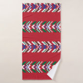 Chevron fair isle seamless pattern designallover,  badhanddoek (Badhanddoek)