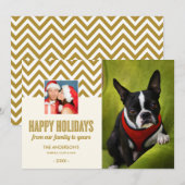 CHEVRON FEESTDAGEN | HOLIDAIRE FOTOKAART FEESTDAGENKAART (Voorkant / Achterkant)