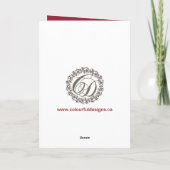  Chevron Foto Kerst Kaart (Achterkant)