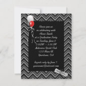 Chevron Foto Lijst voor Afstuderen Uitnodiging (Achterkant)