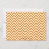 Chevron Foto Pompoen - Geboorteaankondiging Aankondiging (Achterkant)
