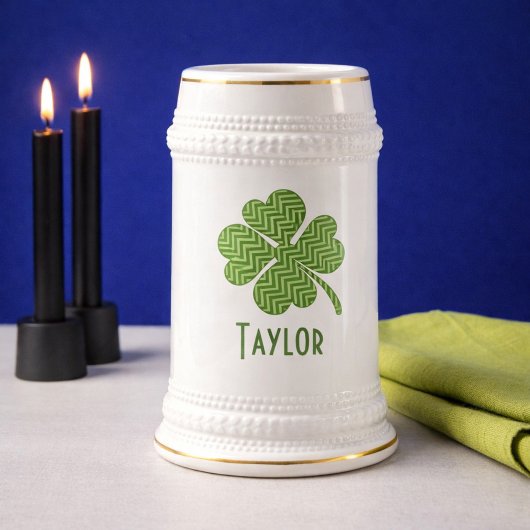 Chevron Four Leaf Clover Bierpul