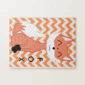Chevron Fox Puzzle Legpuzzel (Horizontaal)