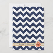 Chevron Garden Bridal Shower Invitations Kaart (Achterkant)