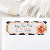 Chevron Garden Retouradreslabels Etiket (Insitu)