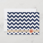 Chevron Garden RSVP Kaarten invoegen (Achterkant)