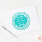 Chevron gebakken met liefde Stickers cadeau Labels (Envelop)