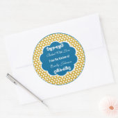 Chevron gebakken met liefde Stickers cadeau Labels (Envelop)