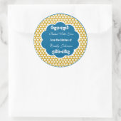 Chevron gebakken met liefde Stickers cadeau Labels (Tas)