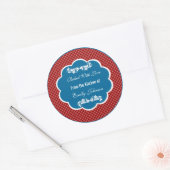 Chevron gebakken met liefde Stickers cadeau Labels (Envelop)
