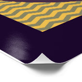 Chevron Geo Gele Theepot Perfect Poster (Hoek)