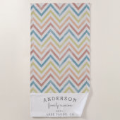  chevron - gezinshereniging op maat strandlaken (Voorkant)