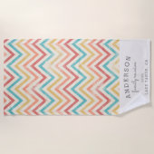  chevron - gezinshereniging op maat strandlaken (Voorkant)