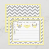 Chevron Girl Tutu Diapers Advice Kaart (Voorkant / Achterkant)