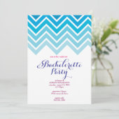 CHEVRON - Girls Night Out BACHELORETTE - Uitnodigi Kaart (Staand voorkant)