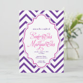 CHEVRON - Girls night out - Uitnodiging (Staand voorkant)