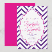 CHEVRON - Girls night out - Uitnodiging (Voorkant / Achterkant)