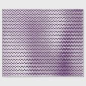 Chevron Glam Lux Metallic Paarse Amethyst Plum Cadeaupapier (Vlak)