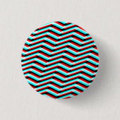 Chevron Glitch Ronde Button 3,2 Cm (Voorkant)