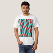 Chevron Glitch T-Shirt (Voorkant volledig)