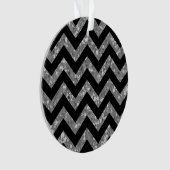 Chevron Glitter AcrylOrnament Ornament (voorkant)