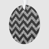 Chevron Glitter AcrylOrnament Ornament (voorkant)