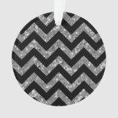 Chevron Glitter AcrylOrnament Ornament (voorkant)