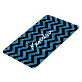 Chevron Glitter Blik Premium Magnet Magneet (Linkerzijde)