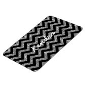 Chevron Glitter Blik Premium Magnet Magneet (Linkerzijde)