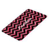 Chevron Glitter Blik Premium Magnet Magneet (Linkerzijde)