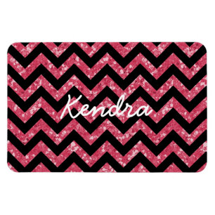 Chevron Glitter Blik Premium Magnet Magneet