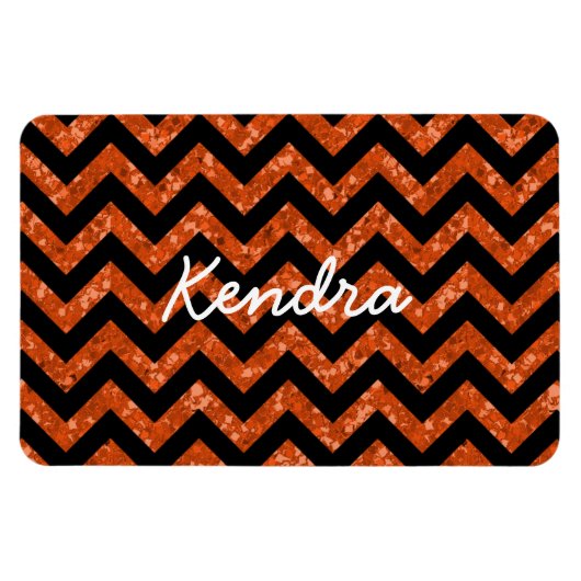 Chevron Glitter Blik Premium Magnet Magneet (Horizontaal)