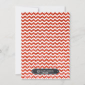 Chevron Glitter Chalkboard - kerstfotokaarten Feestdagenkaart (Achterkant)