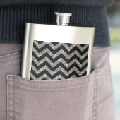 Chevron Glitter Classic Flask Heupfles (Voorbeeld)